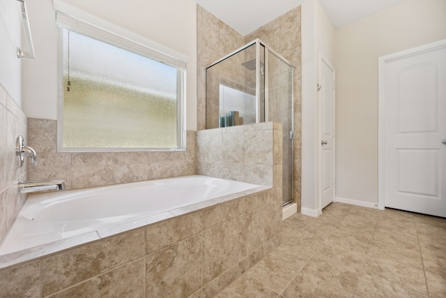 11134 Sun River Falls Dr, Humble, TX 77396 - full bathroom with a stall shower and a bath