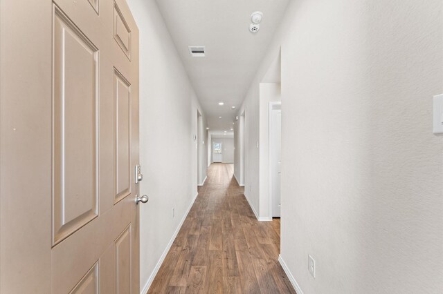 919 Bright Lotus Ln, Rosharon, TX 77583 - hallway with wood finished floors and recessed lighting