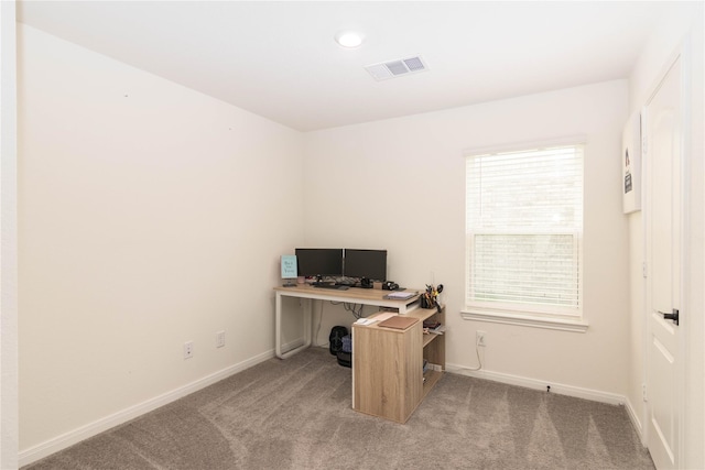 4523 Lally Brook Ct, Katy, TX 77493 - home office featuring carpet and recessed lighting