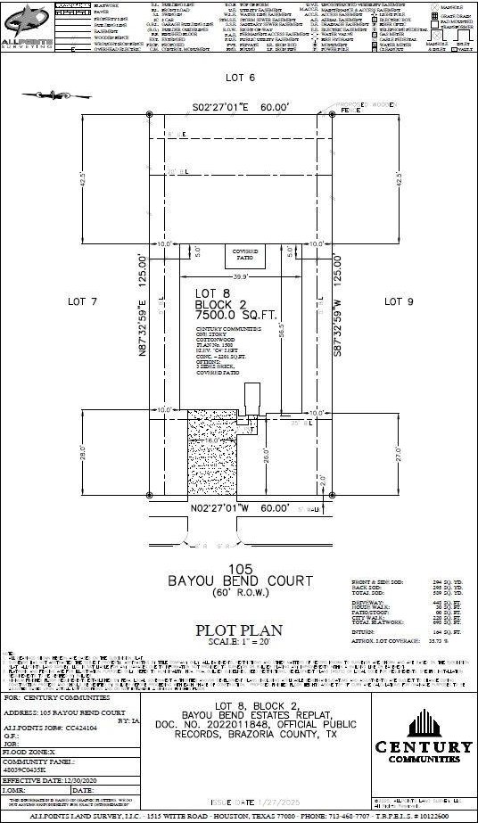 105 Bayou Bend Ct, Angleton, TX 77515 - view of property floor plan