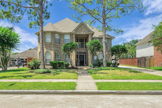 1414 Pine Meadow Ct, Pearland, TX 77581 - view of front facade featuring a gate and brick siding