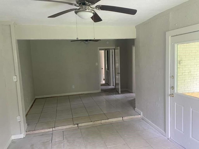 15626 Corsair Rd, Houston, TX 77053 - unfurnished room with a ceiling fan and tile patterned floors