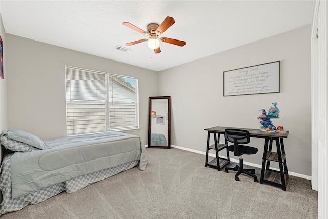20014 Coyote Ridge Ln, Katy, TX 77449 - carpeted bedroom featuring ceiling fan and a desk