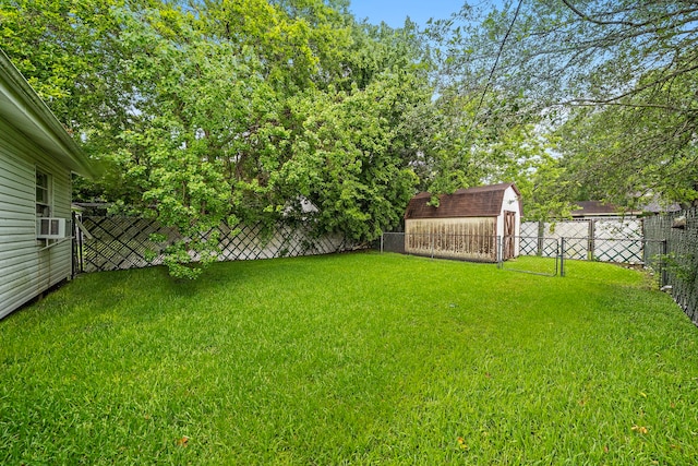 523 Main St, La Marque, TX 77568 - fenced backyard with a storage shed and cooling unit