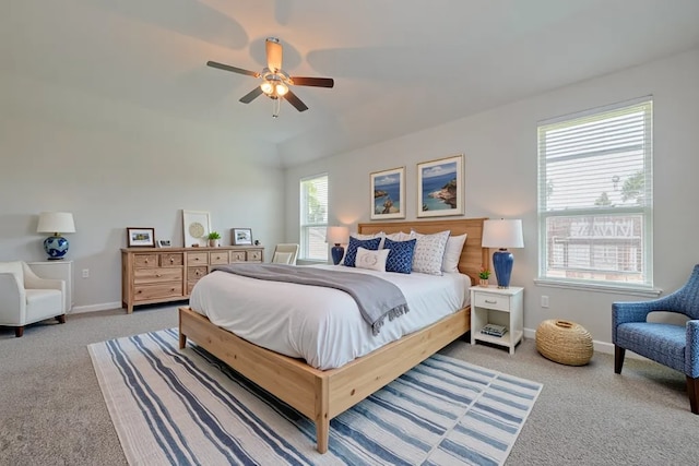 8326 Erasmus Landing Ct, Houston, TX 77044 - carpeted bedroom featuring baseboards and a ceiling fan