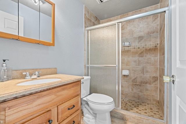 501 Carlson Cir, Wharton, TX 77488 - bathroom featuring vanity and a shower stall