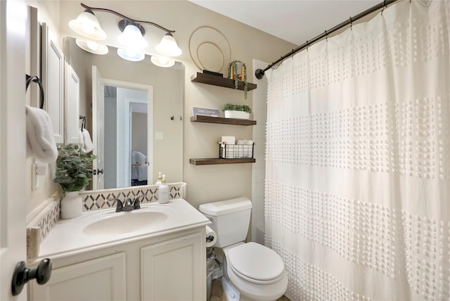 2818 Lake Forest Dr, Montgomery, TX 77356 - bathroom with vanity and curtained shower