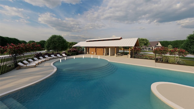 22919 Great Egret Dr, Splendora, TX 77372 - view of swimming pool featuring a patio