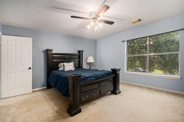 2128 Wimbleton Ct, Pearland, TX 77581 - bedroom with carpet and a ceiling fan