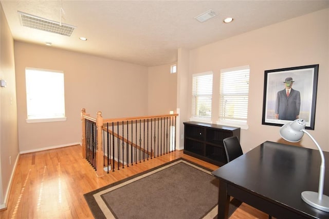 1331 W 21st St Unit A, Houston, TX 77008 - office space featuring light wood-style flooring, plenty of natural light, and recessed lighting
