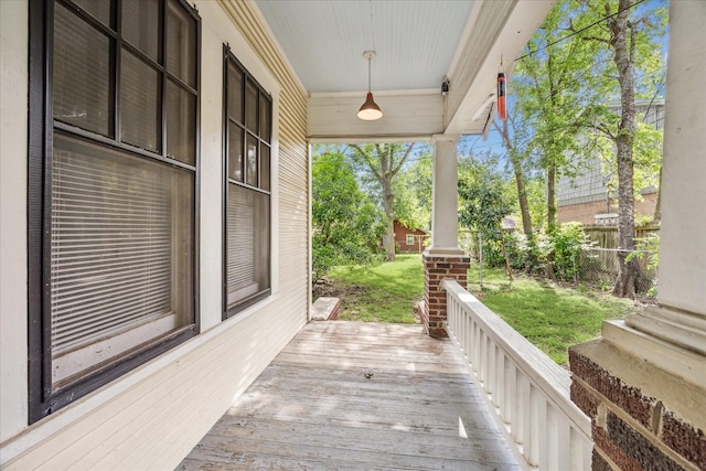 1407 S Baylor St, Brenham, TX 77833 - view of wooden porch