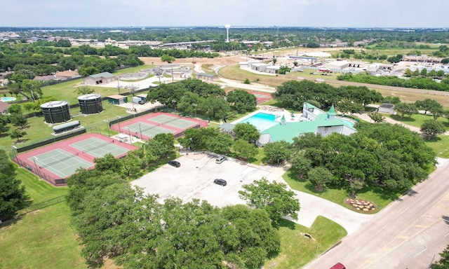 9803 Haverdown Dr, Houston, TX 77065 - bird's eye view of a pool area