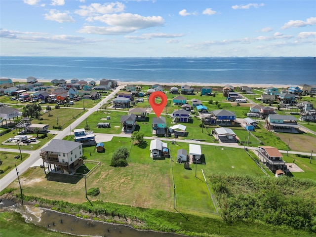 1790 Catfish Ln, Crystal Beach, TX 77650 - aerial perspective of suburban area featuring a large body of water