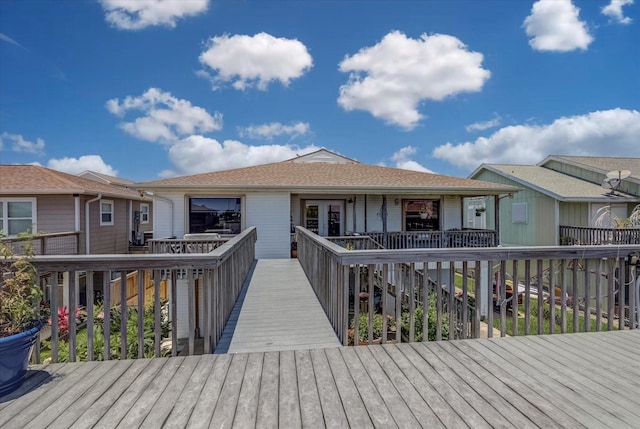 1120 Redfish St, Bayou Vista, TX 77563 - view of deck