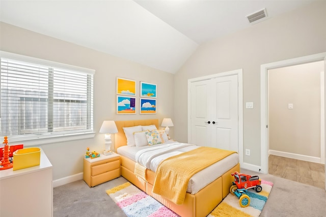 18314 Pedernales Springs Dr, Cypress, TX 77433 - bedroom with vaulted ceiling and a closet