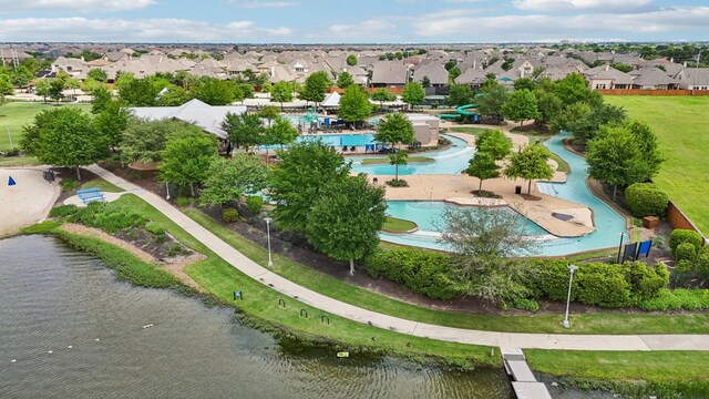 18314 Pedernales Springs Dr, Cypress, TX 77433 - aerial perspective of suburban area featuring a pool area