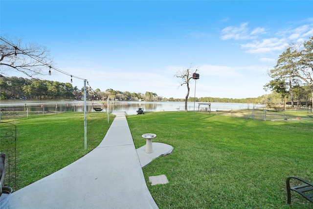 13318 Southshore Dr, Conroe, TX 77304 - view of yard with a water view