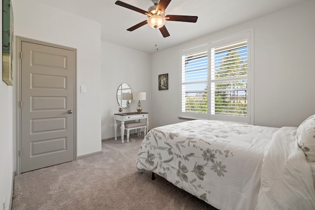 17907 Aqua Haven Ln, Conroe, TX 77302 - bedroom featuring carpet floors and a ceiling fan