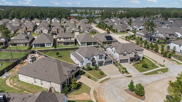 17907 Aqua Haven Ln, Conroe, TX 77302 - aerial view of property and surrounding area with nearby suburban area