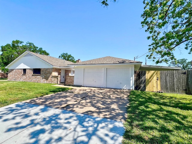 415 Sevenhampton Ln, Houston, TX 77015 - ranch-style home with an attached garage, driveway, and brick siding