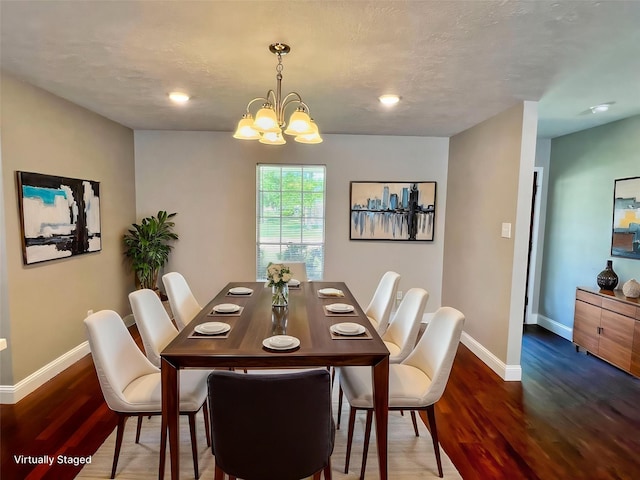415 Sevenhampton Ln, Houston, TX 77015 - dining room with a chandelier and wood finished floors
