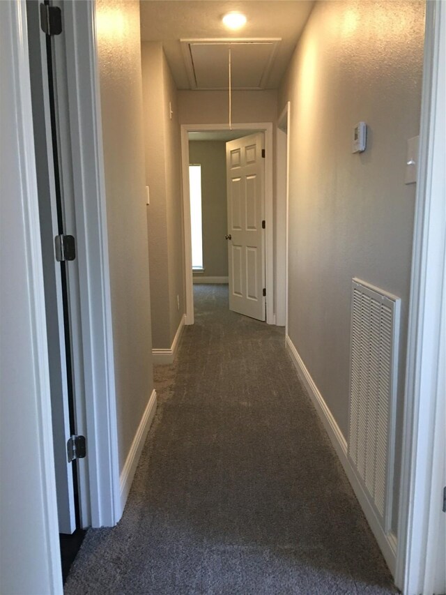 415 Sevenhampton Ln, Houston, TX 77015 - hall with attic access and carpet