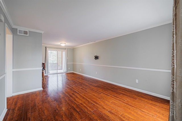 2621 Marilee Ln Unit 3, Houston, TX 77057 - empty room with wood finished floors and crown molding