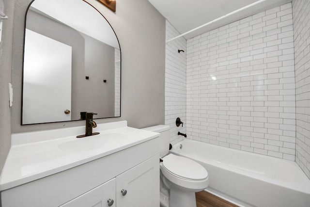 8455 Gallahad St, Houston, TX 77078 - full bath featuring vanity and bathing tub / shower combination
