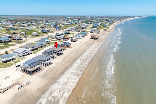 1310 Seashell Dr, Surfside Beach, TX 77541 - bird's eye view of expansive beach