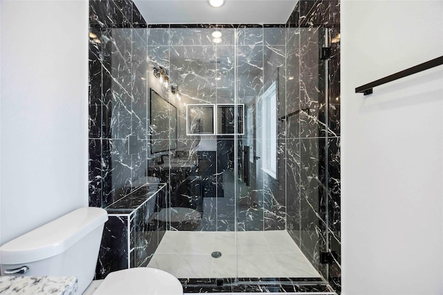 4601 Newberry St A/B, Unit A/B Houston, TX 77051 - full bath featuring toilet and a marble finish shower