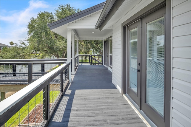 38 N Flamingo St, La Marque, TX 77568 - view of wooden terrace