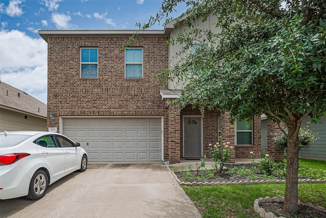 3638 Bright Moon Ct, Katy, TX 77449 - view of front of property with brick siding, driveway, and a garage