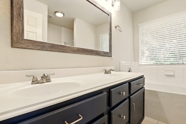 303 Burris Park Dr, Spring, TX 77373 - full bath featuring double vanity and a bath