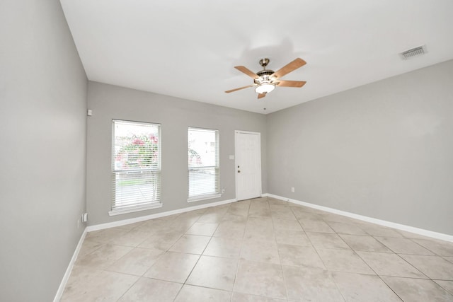 2214 Naomi St, Houston, TX 77054 - spare room featuring a ceiling fan and light tile patterned flooring