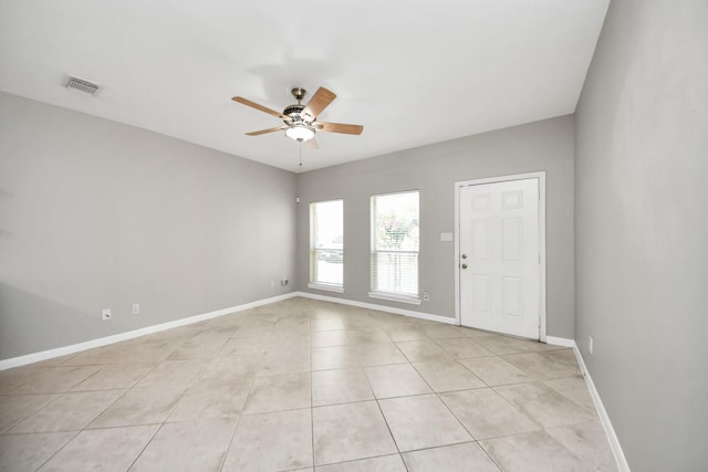 2214 Naomi St, Houston, TX 77054 - spare room featuring ceiling fan and light tile patterned floors