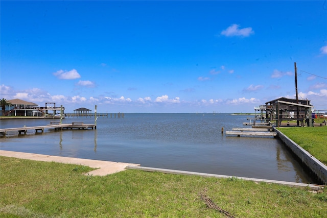 4022 3rd St, Galveston, TX 77554 - dock area featuring a water view