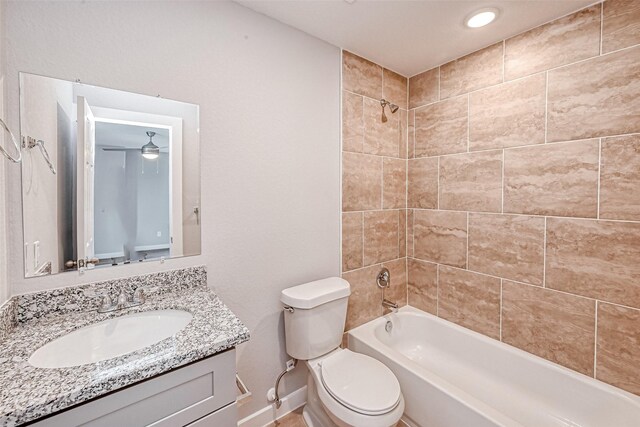 8125 Eastover St Unit Ab, Houston, TX 77028 - bathroom with vanity and shower / tub combination
