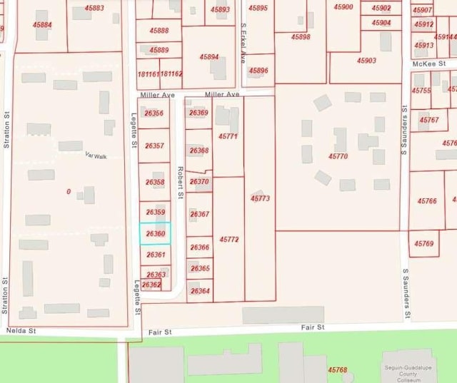764 Robert St, Seguin, TX 78155 - map of parcels