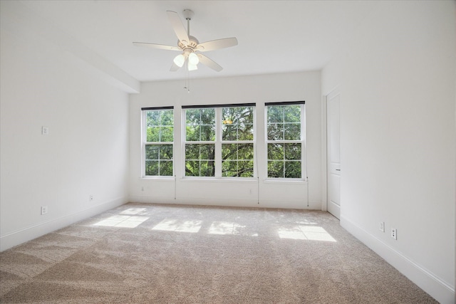 2509 Dorrington Blvd Unit B, Houston, TX 77030 - empty room with healthy amount of natural light, carpet floors, and ceiling fan