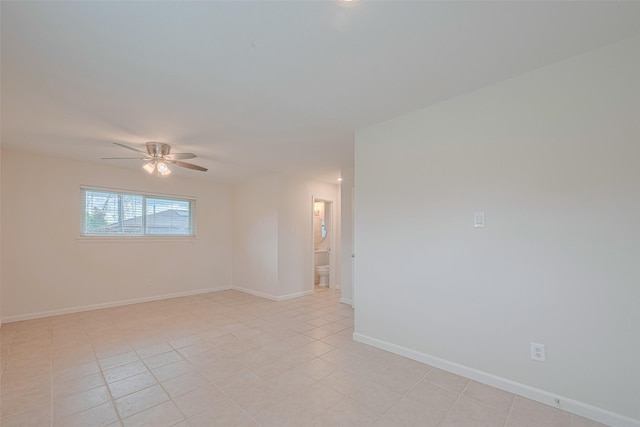 3810 Marlin Ln, La Porte, TX 77571 - spare room with a ceiling fan and baseboards