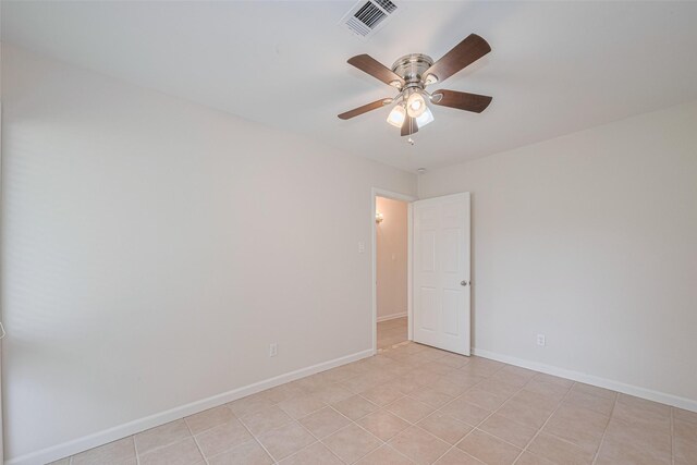 3810 Marlin Ln, La Porte, TX 77571 - unfurnished room with ceiling fan and light tile patterned flooring