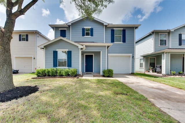 2614 Skyview Shadows Ct, Houston, TX 77047 - traditional-style home featuring a garage, driveway, and a front yard