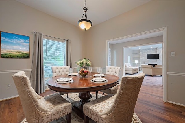 10815 Shawnbrook Dr, Houston, TX 77071 - dining space featuring wood finished floors and baseboards