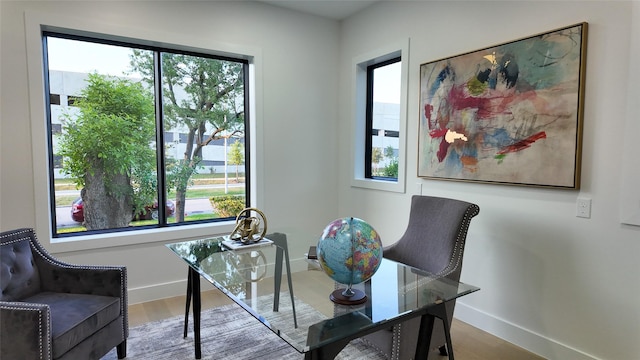 5115 Maple St, Houston, TX 77401 - office featuring wood finished floors and baseboards