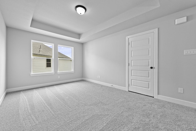 3244 Stingray Cove Dr, Katy, TX 77493 - empty room featuring a tray ceiling and carpet flooring