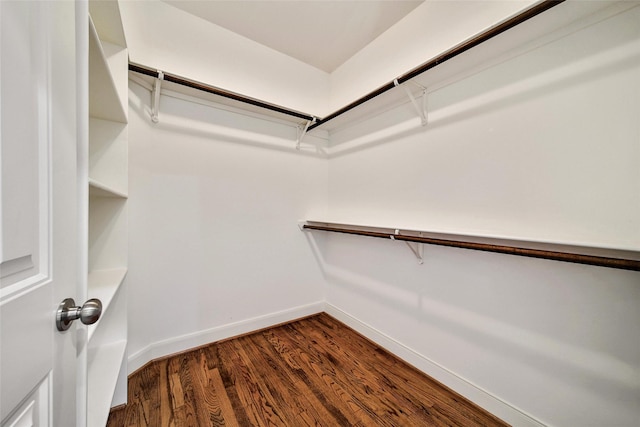1822 Gardenia Dr, Houston, TX 77018 - spacious closet with dark wood-style flooring