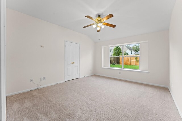1627 Pebble Brk, Missouri City, TX 77459 - carpeted spare room with baseboards and a ceiling fan