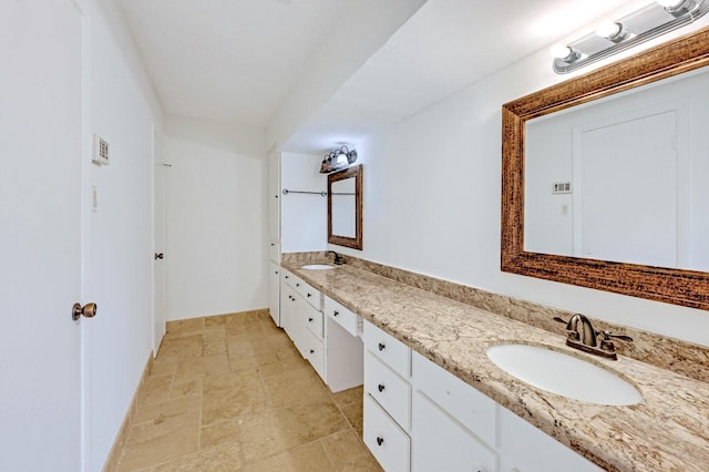 20031 Sunny Shores Dr, Humble, TX 77346 - full bath featuring double vanity and stone tile flooring