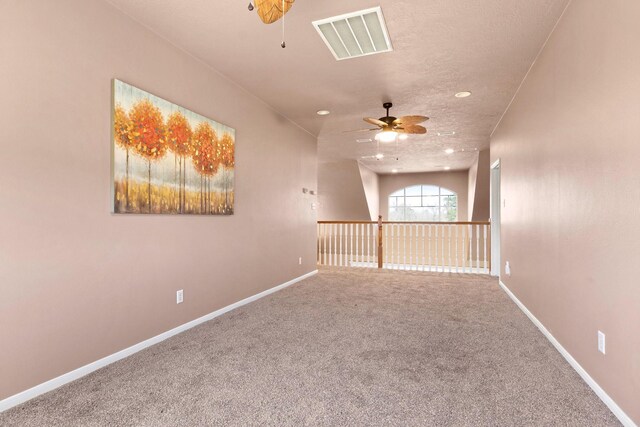 34210 Sanders Ranch Rd, Magnolia, TX 77355 - spare room featuring ceiling fan, carpet flooring, and recessed lighting
