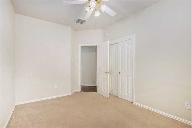 24006 Northshire Ln, Katy, TX 77494 - unfurnished bedroom with carpet flooring, a closet, and ceiling fan